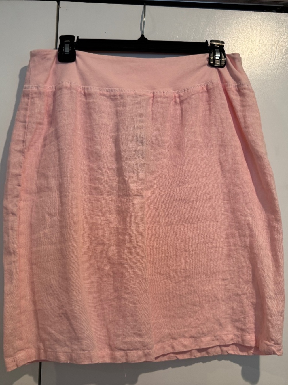 Pink, linen skirt. Sea Glass Lane brand, size small.